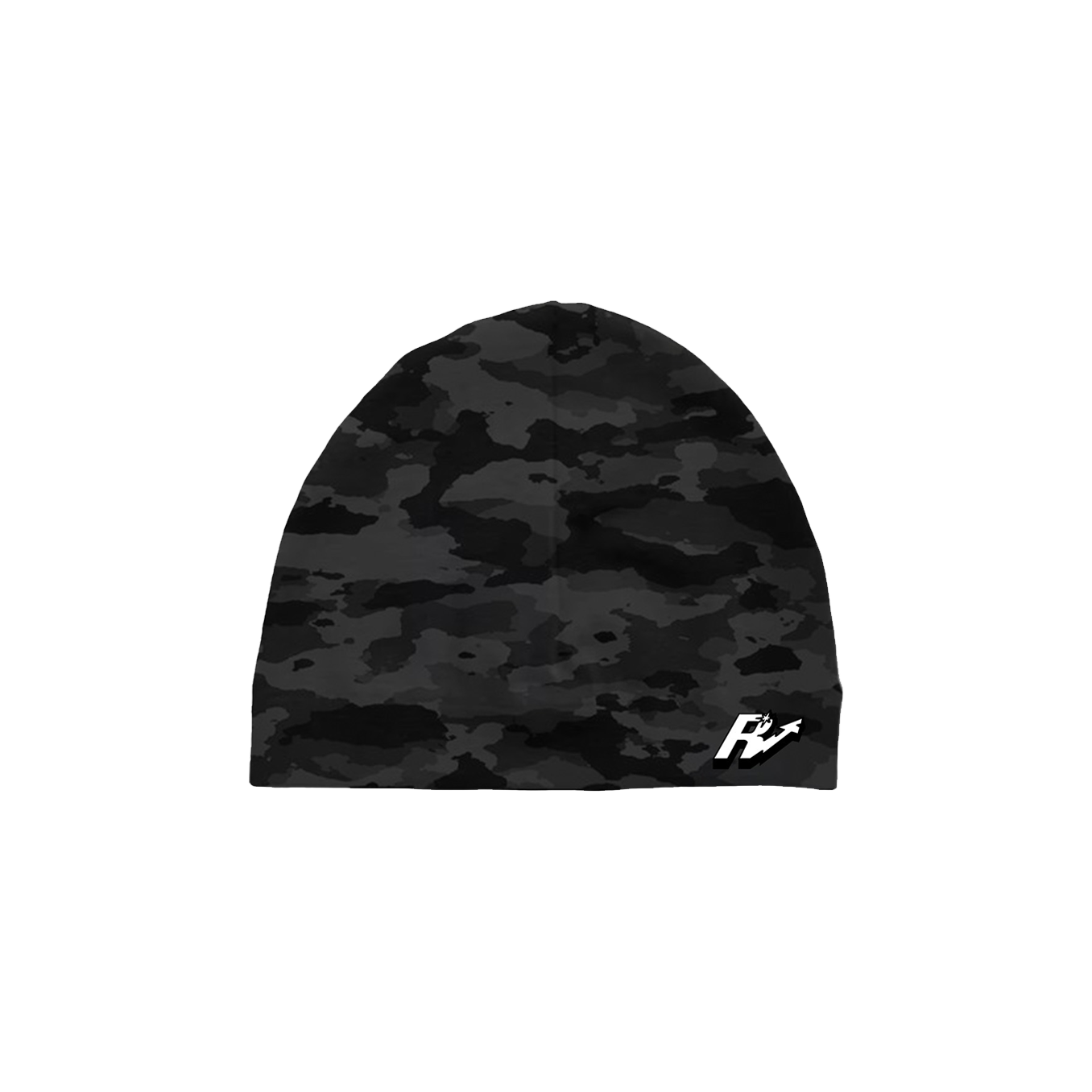 BLACK CAMO SKULL CAP