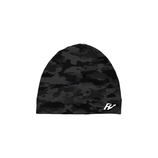 BLACK CAMO SKULL CAP